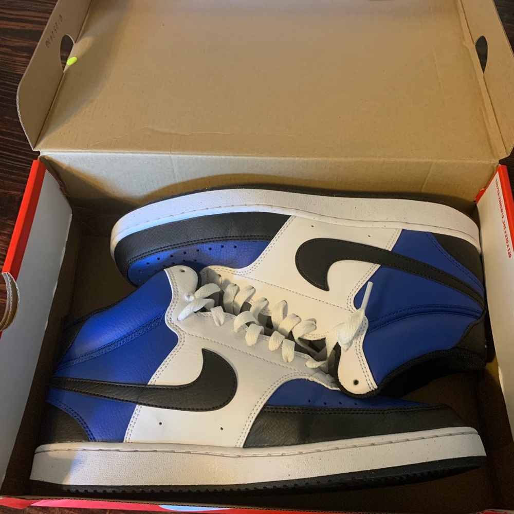 Nike Court Vision mid Next Nature “Game Royal Black” 10.5